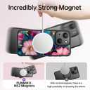 FUNMIKO Cute iPhone 14 Phone Case Wireless Charging & Military-Grade Protection - Trendy Wildflower Design for Women Girls, Matte Cover with Shockproof Corners - Vibrant Flower Pattern
