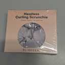 Heatless Curling Scrunchie, Heatless Hair Curler to Sleep In, No Heat Curls for Long Hair, Soft Sleep Hair Roller (Light Grey)