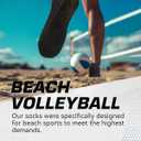 XUKER Neoprene Socks, 2mm Sand Proof Beach Volleyball Soccer Socks for Men Women, Small