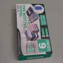 Cozy Essential Travel Vacuum Storage Bags with Rechargeable Cordless Electric Pump, Space Saver Bags for Luggage, Suitcase, Carry-On, for Clothes, Blankets, Comforters, Pillows, 6 Combo