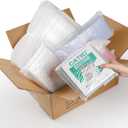 100PCS Clear Bubble Pouches Wrap Bags, 8 x 12 Inch Bubble Out Bag Pouch for Packing & Shipping, Double Layer Bubble Cushion Wrap Bags Protective Bubble Pouches Bags for Moving and Storage