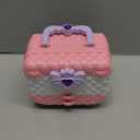 54 Pcs Kids Makeup Kit for Girls, Princess Real Washable Pretend Play Cosmetic Set Toys with Mirror, Non-Toxic & Safe, Birthday Gifts for 3 4 5 6 7 8 9 10+Years Old Girls Kids (Pink White)