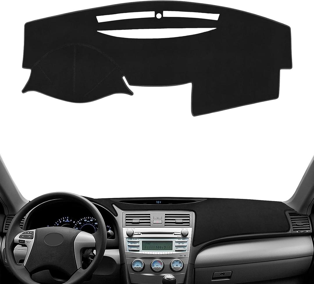 Dashboard Cover Mat for Toyota Camry 2007-2011 Accessories Dash Cover Nonslip Dash Mat Protector Sunshade No Glare Black