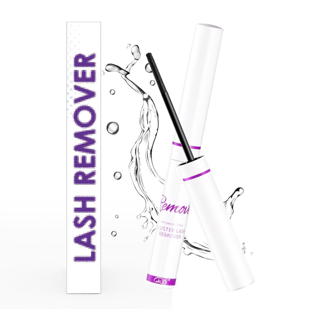 GAQQI Lash Glue Remover for Lash Clusters, Eyelash Remover for DIY Home Use, Gentle Formula for Sensitive Eyes, Quick & Deep Dissolving Adhesive, 5ml