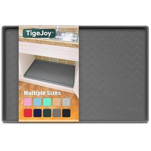 TigeJoy Waterproof Under Sink Mat 31" x 22", Shelf Liner Protector in Kitchen and Bathroom, Silicone Cabinet Liners for Organizers and Storage, Fit as Drawer Mats or Drip Tray