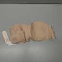 OEAK Womens Strapless Bras Jelly Push Up Bandeau Bra Non Slip Wireless Supportive Padded Bras Seamless Comfortable Tube Bra (Beige, M)