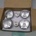 Vinaco GU10 Halogen Bulb Dimmable, GU10+c 110V 50W Candle Warmer Lamp Replacement, MR16 GU 10 50W Halogen Bulb 120V, 50 W MR16 with Glass Cover for Track&Recessed Lighting, 2800K Warm White, 6 Pack