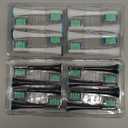 Replacement Brush Heads Compatible For Philips Compatible For Sonicare DiamondClean HX3/HX6/HX9 Series Electric Toothbrush Heads (8 White 8 Black)