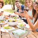 Wooden Napkin Holder with Weighted Arms - Rustic Square Flat Paper Towel Holder for Kitchen Countertop, Bathroom & Outdoor Use - Brown