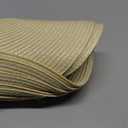 FunWheat Oval Braided Placemats Set of 8 Table Mats for Dining Tables Washable Heat Resistant Place Mats for Indoor Outdoor Use 12 x17.5 Inch(Oval Beige, 8pcs)