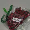 BinaryABC Red Black Plaid Christmas Bow, Tree Topper, Bowknot Ornaments, Wreath Bow, Decorations,1  pack