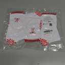 3 Pairs Cute Pilates Socks with Grips for Women Non Slip Yoga Socks Grippy Crew Socks Embroidery Pattern for Workout Ballet (White)