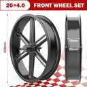 20×4.0-Inch Fat Tire Bike Front Wheel, High Strength Mag Wheel