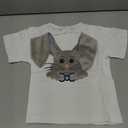 Nibbcoa Baby Boy Easter Outfit Short Sleeve Long Ear Rabbit T Shirt Casual Striped Shorts Set Kids Summer Clothing (White, 3-6 Months)