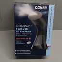 Conair Handheld Garment Steamer for Clothes, Compact Fabric Steamer for Home or Travel, Quick 30-Second Heat-Up, 10-Minute Continuous Steam, Includes Bristle Brush & Delicates Bonnet, Black, GS81