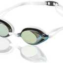 Speedo Unisex-Adult Swim Goggles Mirrored Vanquisher 2.0 (Gold/White)