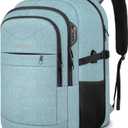 Lapsouno Extra Large Backpack, Travel Laptop Backpack, Carry on Backpack, Sturdy 17 Inch TSA Friendly with USB Port, Water Resistant College School Computer Bag Gifts for Men Women, Lake Green