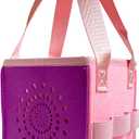 Portable Travel Carrying Case for Tonies Box & Figurines - Pink Felt Handbag, Travel Toy Storage Bag