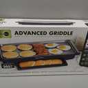 GreenPan Advanced 10.5x 20 Electric Griddle with Warming Drawer, Healthy Ceramic Nonstick PFAS-Free Coating, Temperature Control, Easy and Versatile Countertop Meals, Dishwasher Safe, Graphite