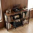 REVOLV Record Player Stand 32 Inch Tall Record Player Stand