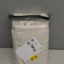 100% Blackout Shield Linen Blackout Curtains for Bedroom 84 Inches Long, Back Tab/Rod Pocket Living Room Drapes, Thermal Insulated Blackout Curtains 2 Panels Set, 50" W x 84" L, Cream