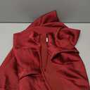 Women's Satin High Waisted Maxi Skirts Hidden Elasticized Waistband A Line Long Skirt (Wine Red)