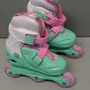 2PM SPORTS Inline Skates for Kids Girls Boys Ages 4-8 6-12 with Light Up Wheels, Adjustable Kids Roller Skates Blades for Youths Beginners