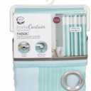 Maytex Mills Instacurtain Kadin with a View Shower Curtain - Aqua, 71 L x 74 W