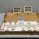 10-Piece Bathroom Hardware Accessories Set-Brushed Gold Towel Bar, Holder & Racks-SUS304 Stainless Steel-Wall Mounted,23.6-Inch