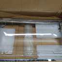Ice Food Serving Display Tray with Clear Roll Top Cover & 2 Stainless Steel Tongs, Chilled Buffet Server Food Display Platter with 3 Ice Packs for Seafood, Parties, Catering & Hotel