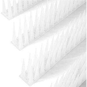 OFFO Bird Spikes Pigeon Outdoor Spikes for Cat Keep Birds Raccoon Woodpecker Away Covers 40 Feet(12.2m), Frosted White