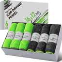 6-Pack Microfiber Towels for Cars (16"12") Ultra Absorbent and Scratch-Free Car Detailing Cleaning Cloth, Trucks, Home Cleaning, Pet Drying, Boats, and Motorcycles, Gift Packed