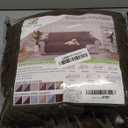 U-NICE HOME Reversible Sofa Cover Couch Cover for Dogs with Elastic Straps Water Repellent Furniture Protector for Pets Couch Cover for 3 Cushion Couch (Sofa, Coffee/Beige)