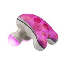 HoMedics Ribbit Mini Handheld Massager, Vibrating Electric Massager with Comfort Grip and LED Light, Batteries Included, Comes in variable colors, Green, Blue or Pink  HoMedics Ribbit Mini Handheld Massager, Vibrating Electric Massager with Comfort Grip and LED Light, Batteries Included, Comes in variable colors, Green, Blue or Pink