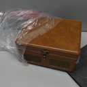 RetroBeat Time Vintage Portable Music Box  CD with Speakers, Bluetooth Transmitter, Rechargeable, USB/AUX, MultiMode Gift(Brown)