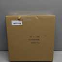 NIKKY HOME 12x12 Inch Tic Tac Toe Wood Game Board Classic Coffee Table Decor Modern Wooden Travel Game for Family, White & Gold