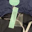 Beautikini Period Swimwear Women One Piece Menstrual Swimsuit Leakproof Racerback Athletic Bathing Suit for Teens Girls (Medium, Blue White)