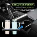 for Lexus GX460 (2014-2021) Lexus Cup Holder Insert, Upgrade Center Console Precision Fit for Yeti 20, 30oz, Stanley and Other Glass Cups