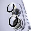 YWXTW Designed for Samsung Galaxy S25 Edge Camera Lens Protector, Individual Anti Scratch HD Clear Case Friendly Tempered Glass Camera Cover Screen Protector, 1 Set