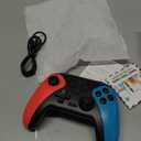 Wireless Switch Controller for Nintendo Switch/Switch 2/Lite/OLED Controller, Switch Controller with a Mouse Touch Feeling on Back Buttons, Extra Switch Pro Controller with Wake-up,Programmable, Turbo Function (Red+Blue)