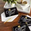 Hallmark Boxed Graduation Cards, Congrats Grad (40 Cards with Envelopes) Black, White and Gold