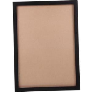 1pc Simple Design Indoor Photo Frame Made Wall-mounted Picture Frame Fine Craftsmanship for Living Room Decor Solid Adornment (Black)