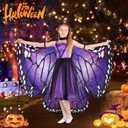 Double-Sided Printing Butterfly Costume for Women and Girls Butterfly Wings Adult Cape Halloween Costumes Fairy Wings (Kids)