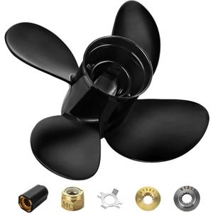 48-8M8026630 |10.3 x 13(Hub Kits Included) Upgrade Aluminum Outboard Boat Propeller for Mercury 25-60HP 13 Spline Tooth RH