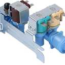 Upgraded 242252702 240531101 Refrigerator Water Inlet Valve Compatible with Frigidaire Kenmore Replacement, Refrigerator Water Inlet Valve, Dual Solenoid