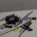 Spooktacular Creations Ninja Swords, Backpack Weapon Toy Set with Swords and Knives for Kids, Ninja Costume Accessories for Cosplay, Dress-up Party Black