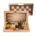 Amazon.com: GSE Games & Sports Expert 16" Deluxe 3-in-1 Wooden Folding Chess, Checker & Backgammon Board Game Combo Set, Portable Travel Game Set for Kids & Adults : Toys & Games