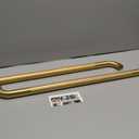 Shower Grab Bar, 2 Pack 24 Inch Gold Bathroom Grab Bar, 1.25" Diameter 304 Stainless Steel Anti-Slip Grab Bars for Bathtubs and Showers, Handicap Shower Grab Bar for Seniors Elderly