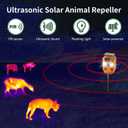 Solar Ultrasonic Animal Repellent Outdoor-Orange