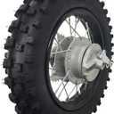 CLEO 80/100-10 Rear Wheel Rim Tire Assembly for 50cc-125cc Dirt Bike taotao TTR SSR CRF Apollo 12mm axle includes Drum Brake and 420-37T sprocket